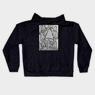 Mushroom Art Kids Hoodie